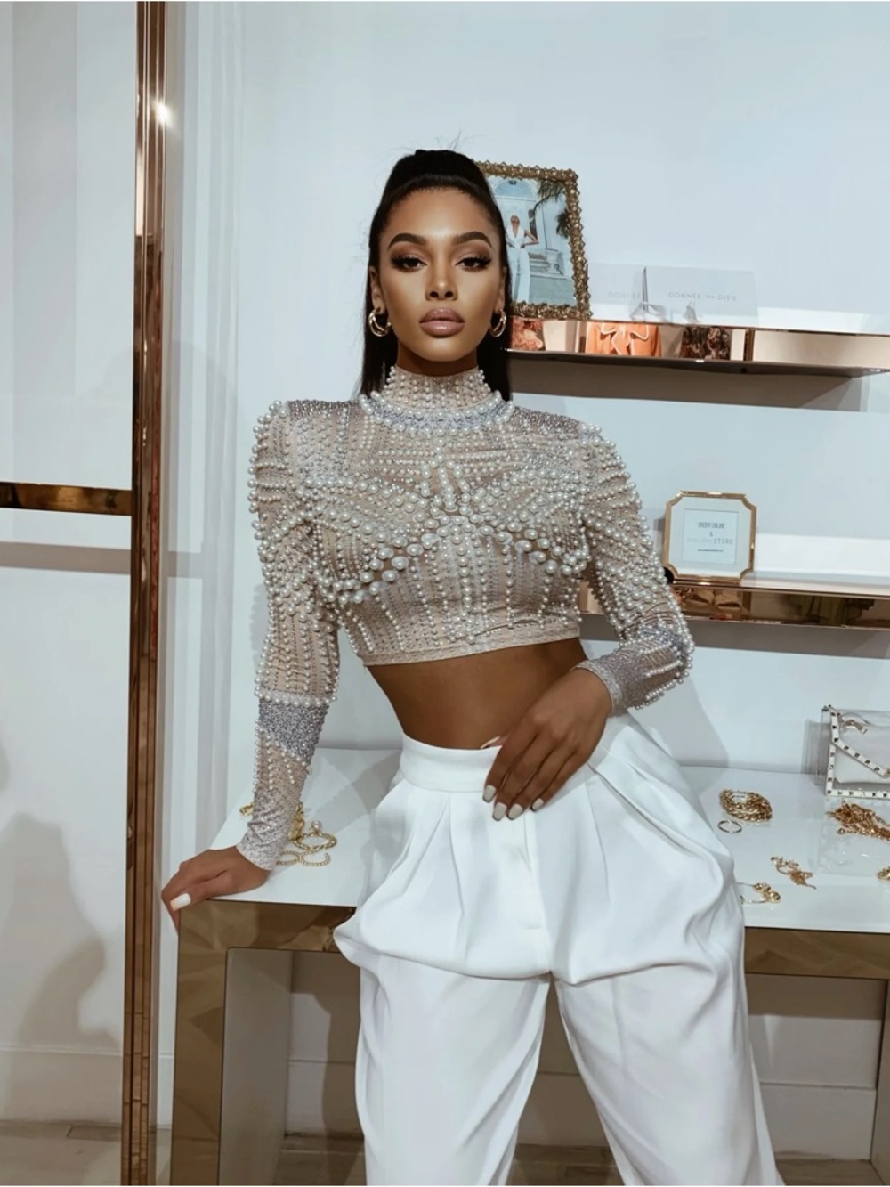 Donnee par dieu dianne pearl top